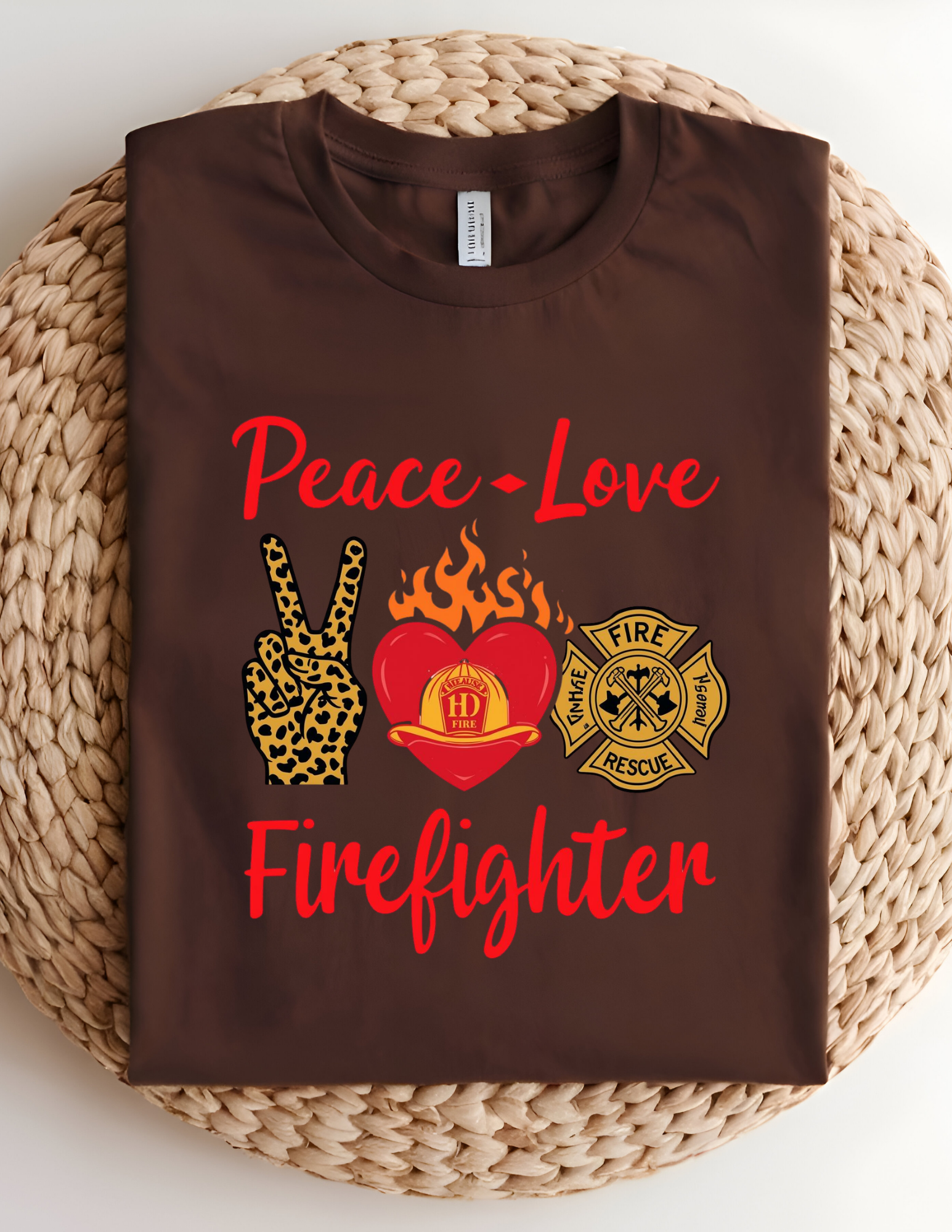 Peace • Love • Firefighter Tee