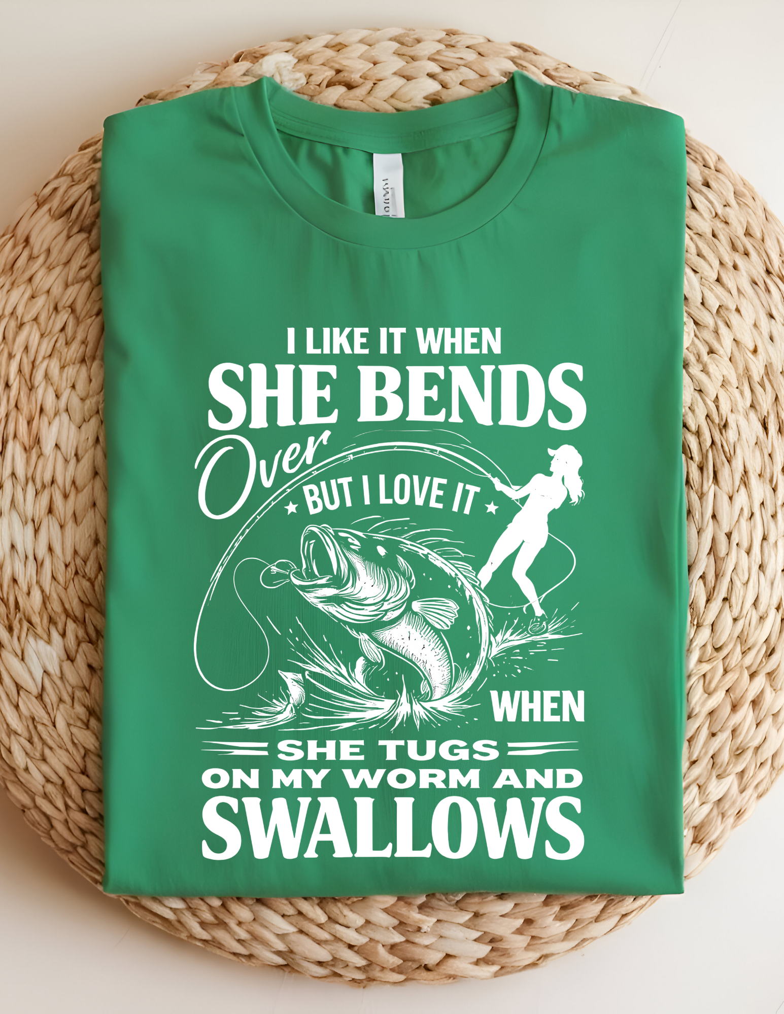 Hooked on Fishing Humor Tee