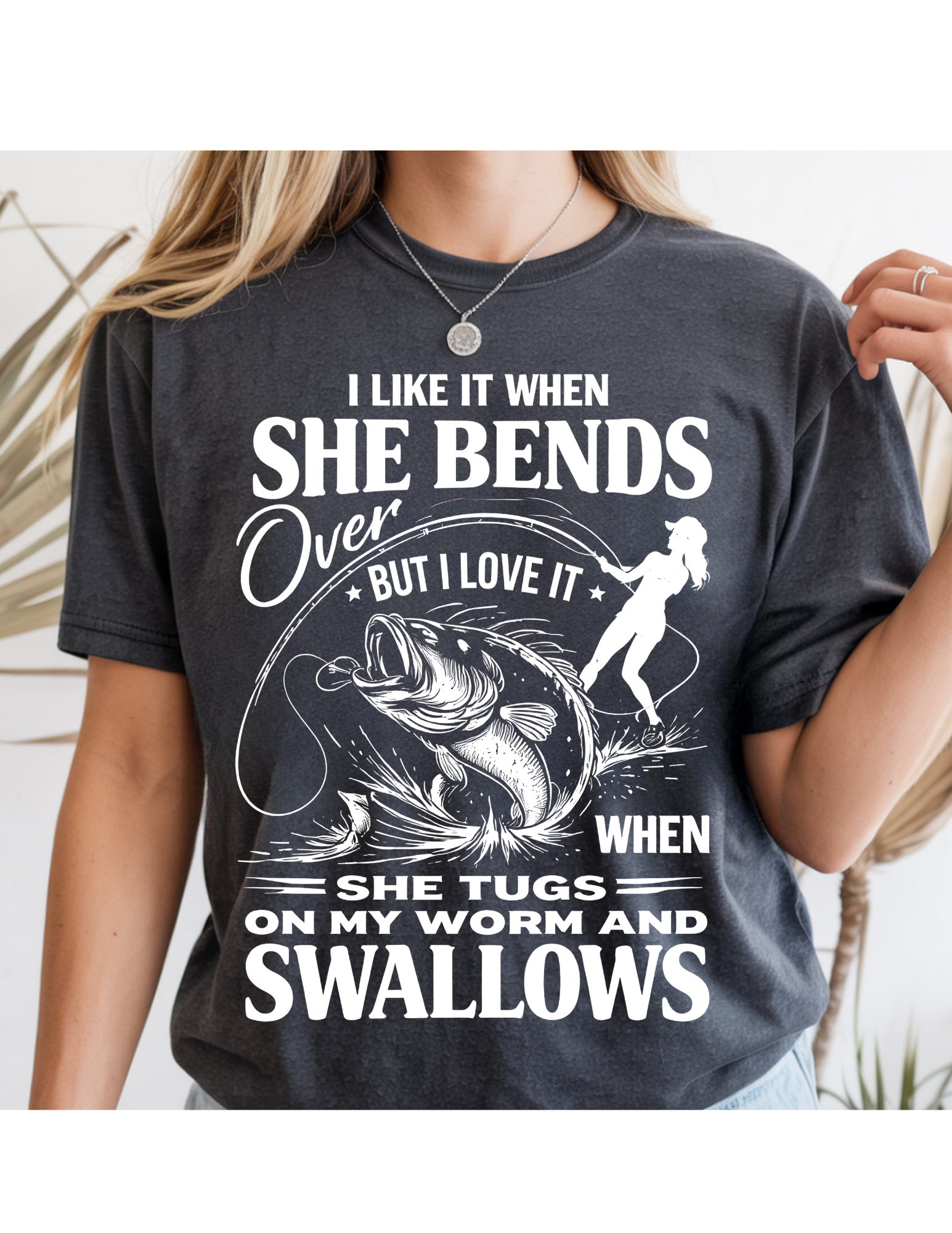 Hooked on Fishing Humor Tee