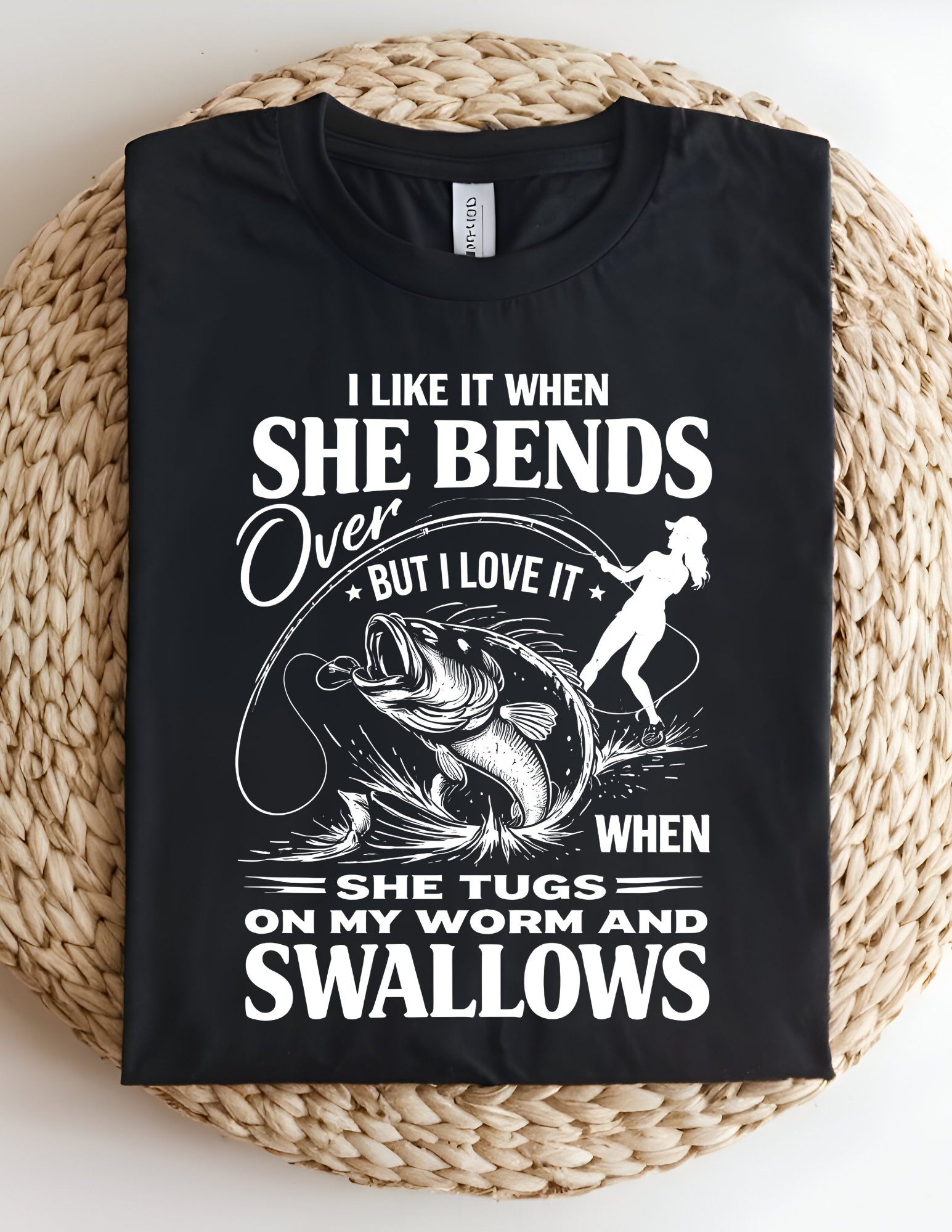 Hooked on Fishing Humor Tee