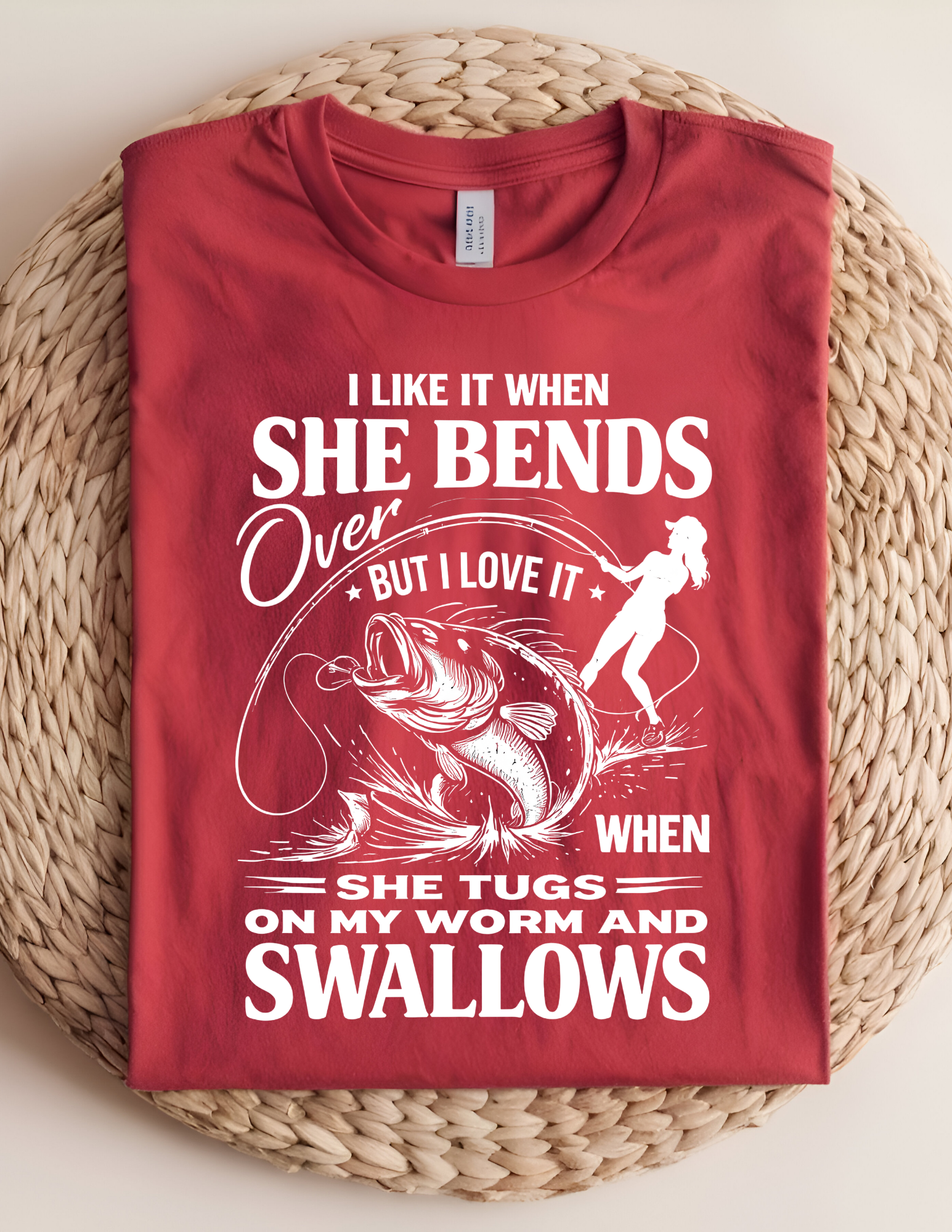 Hooked on Fishing Humor Tee