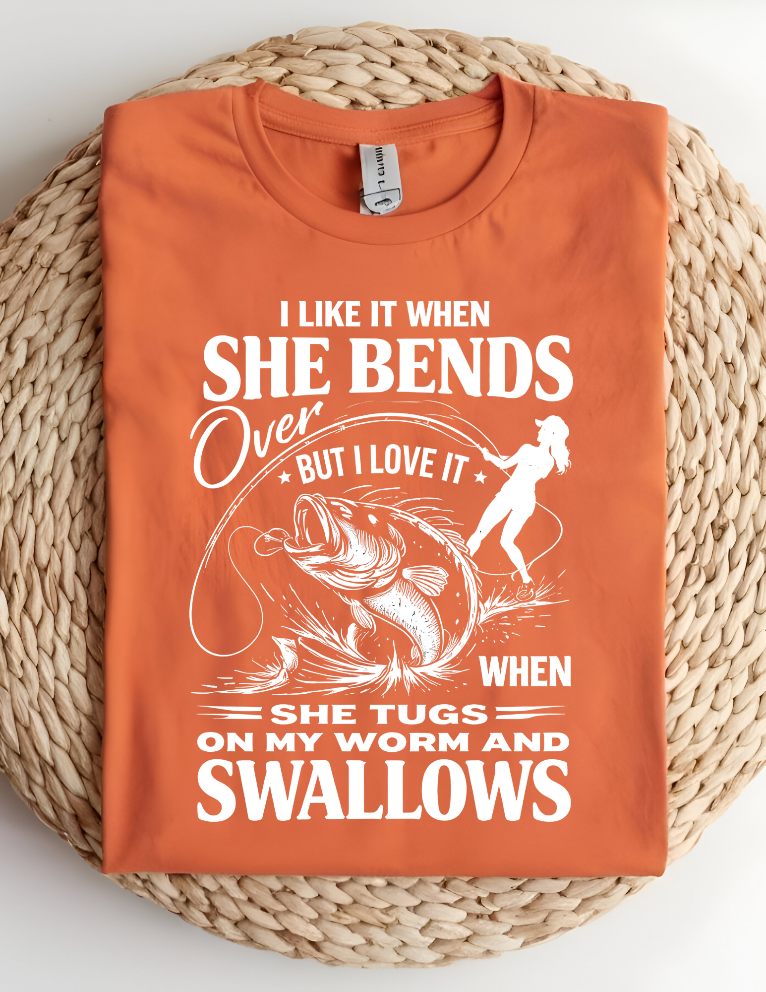 Hooked on Fishing Humor Tee