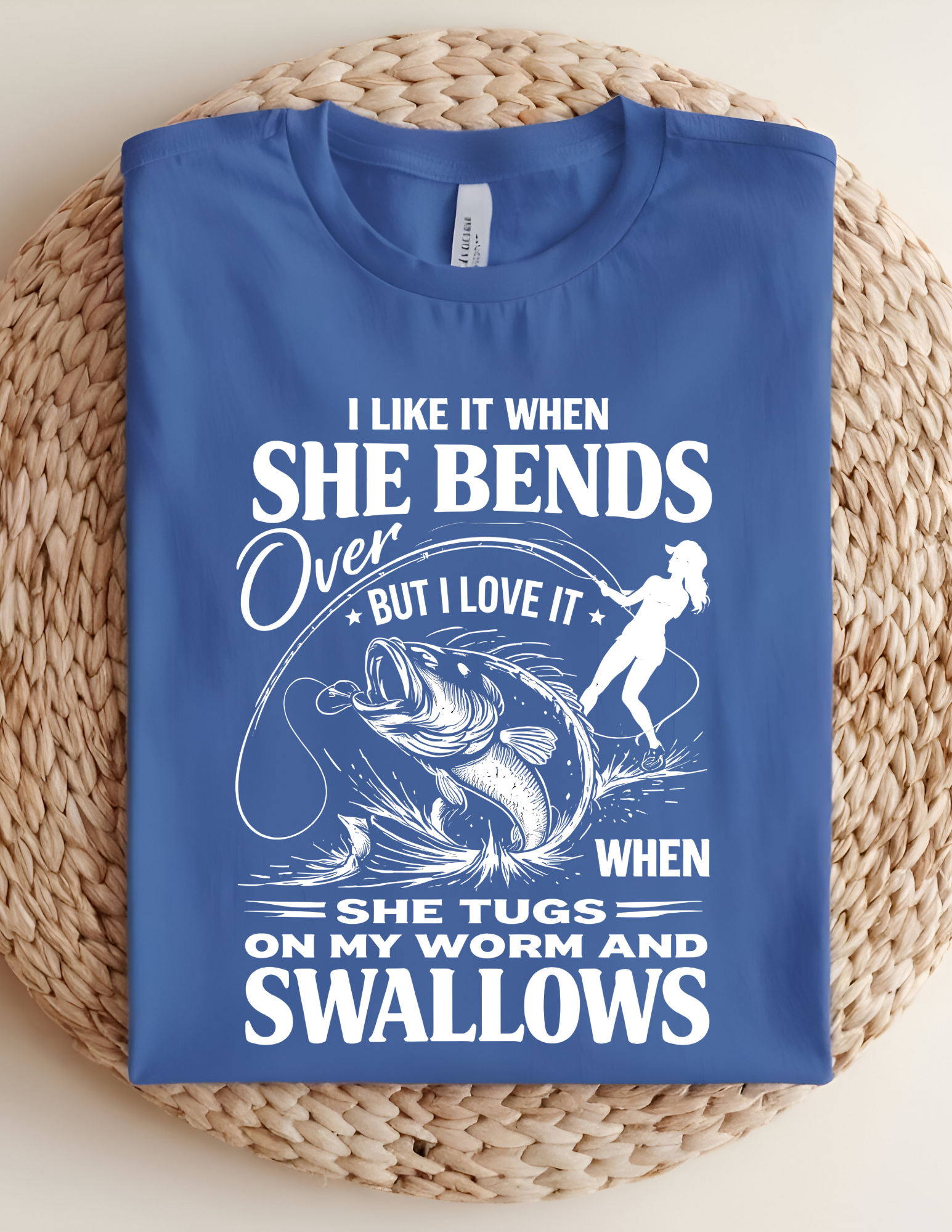 Hooked on Fishing Humor Tee