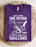 Hooked on Fishing Humor Tee