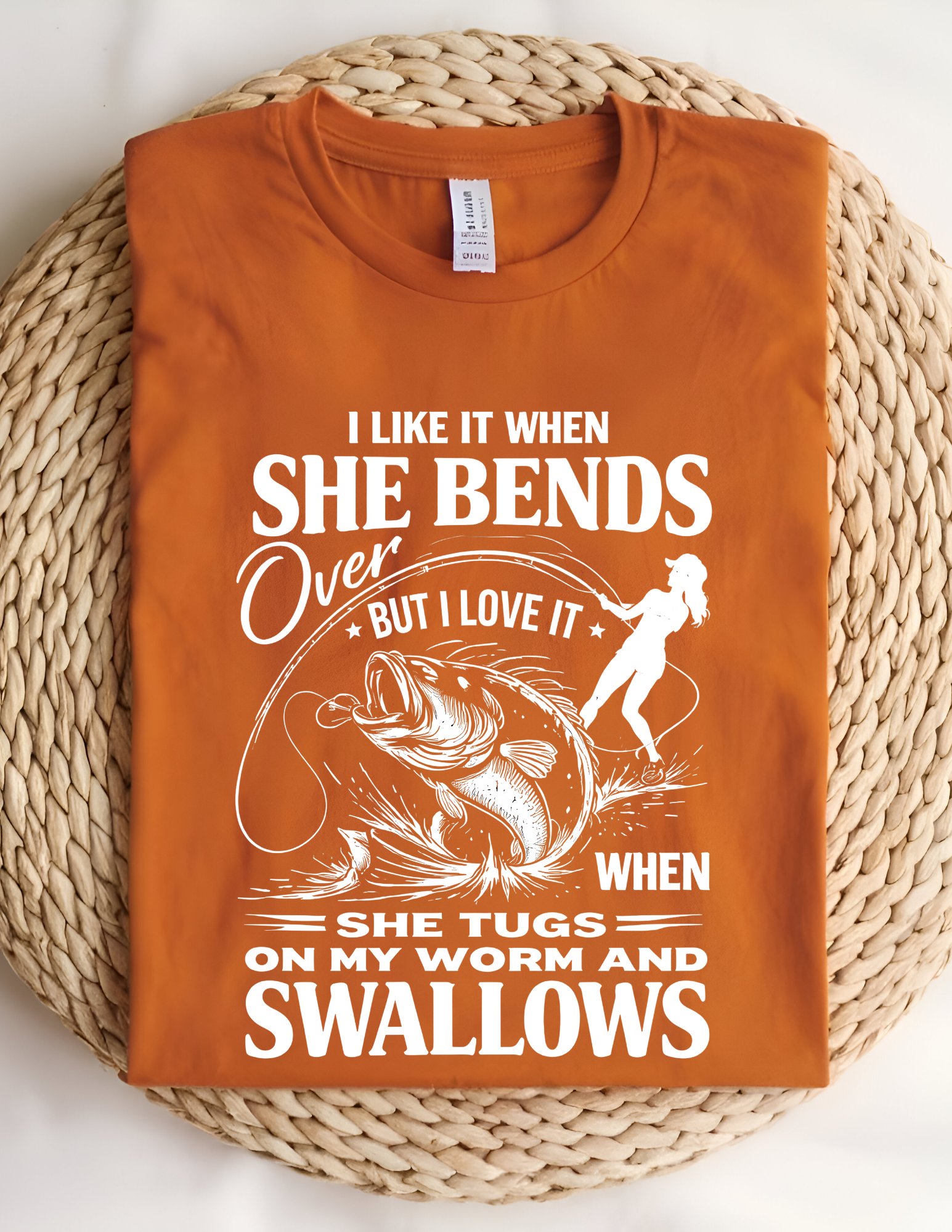 Hooked on Fishing Humor Tee