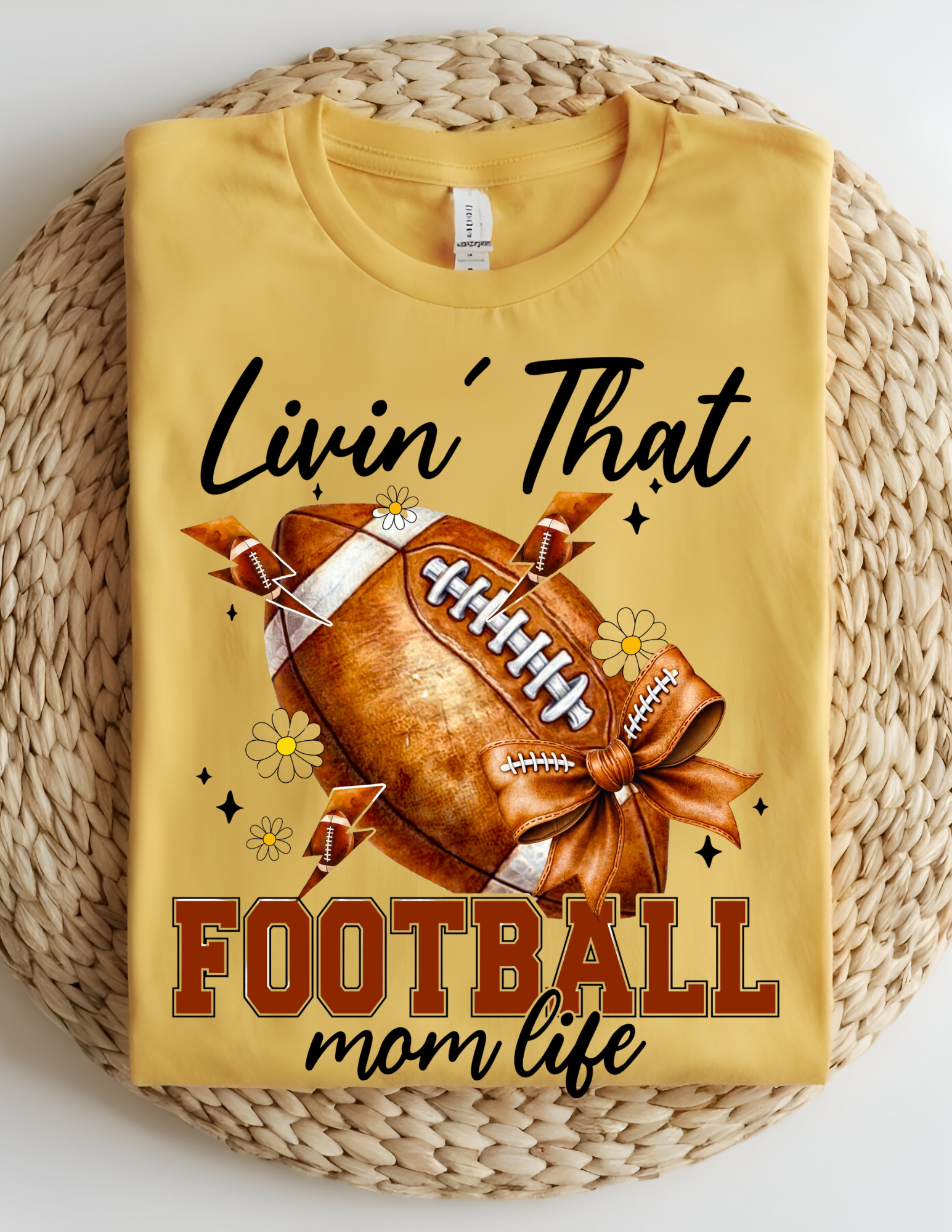 Livin’ That Football Mom Life Tee 🏈✨
