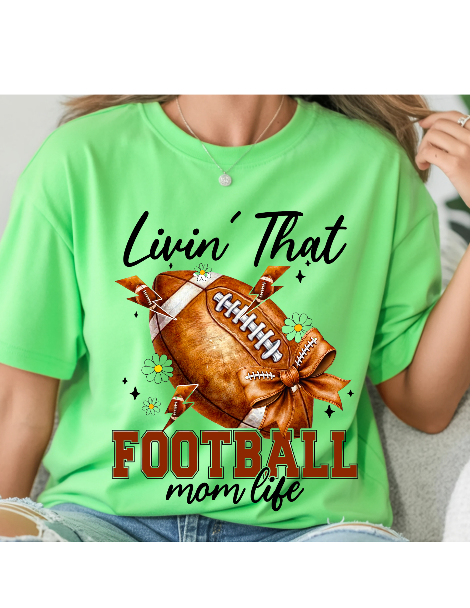 Livin’ That Football Mom Life Tee 🏈✨