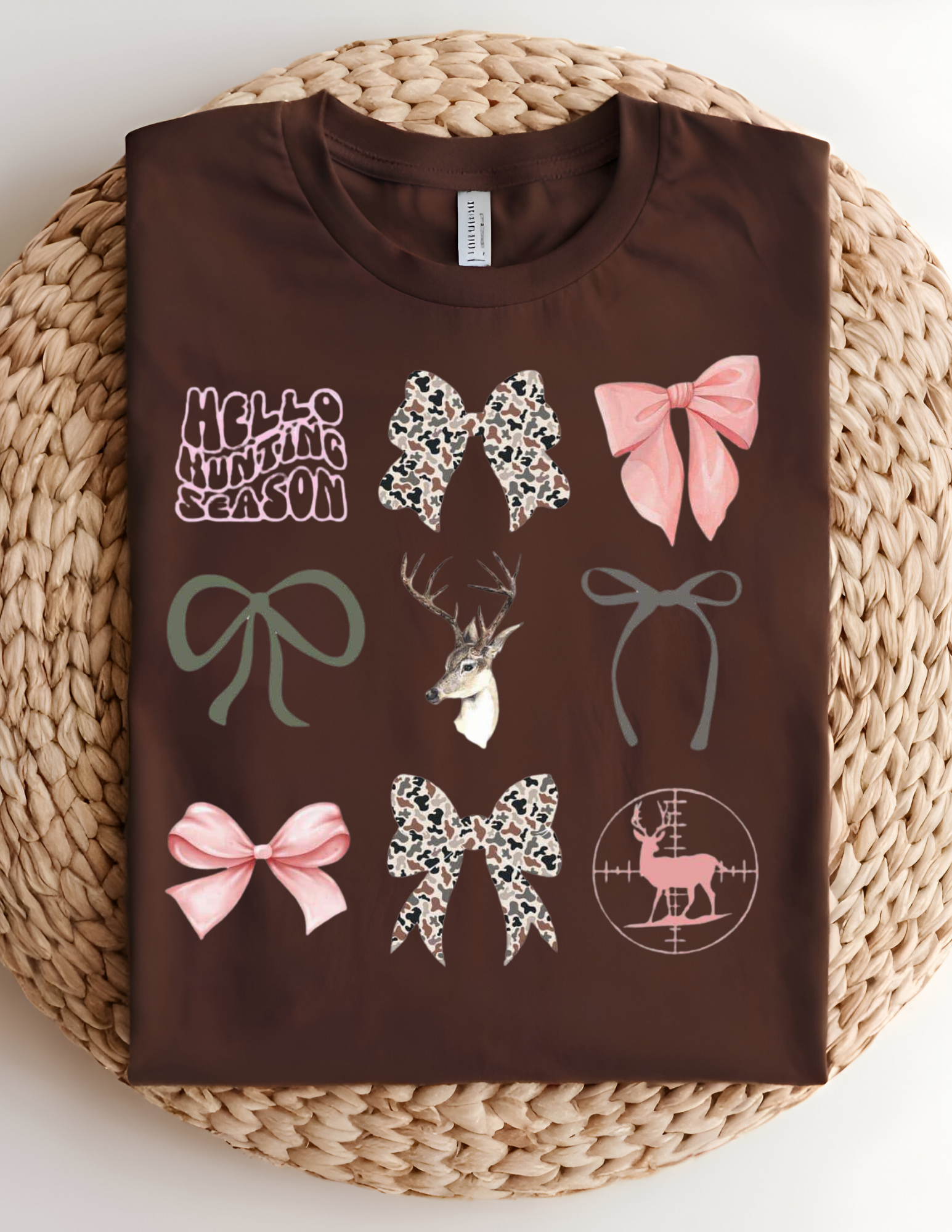 Hello Hunting Season Bow Tee 🦌🎀