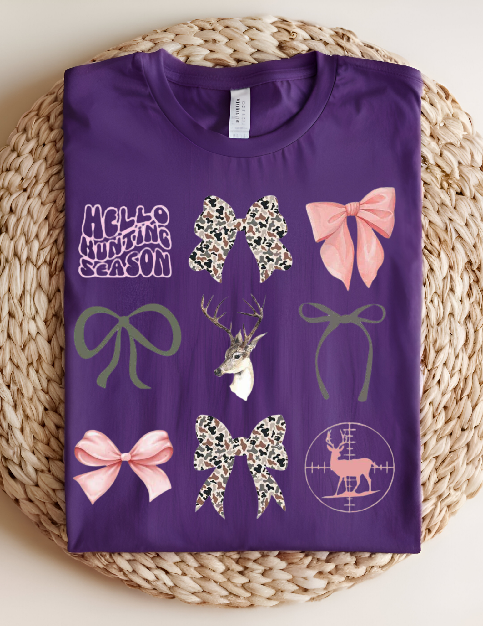 Hello Hunting Season Bow Tee 🦌🎀