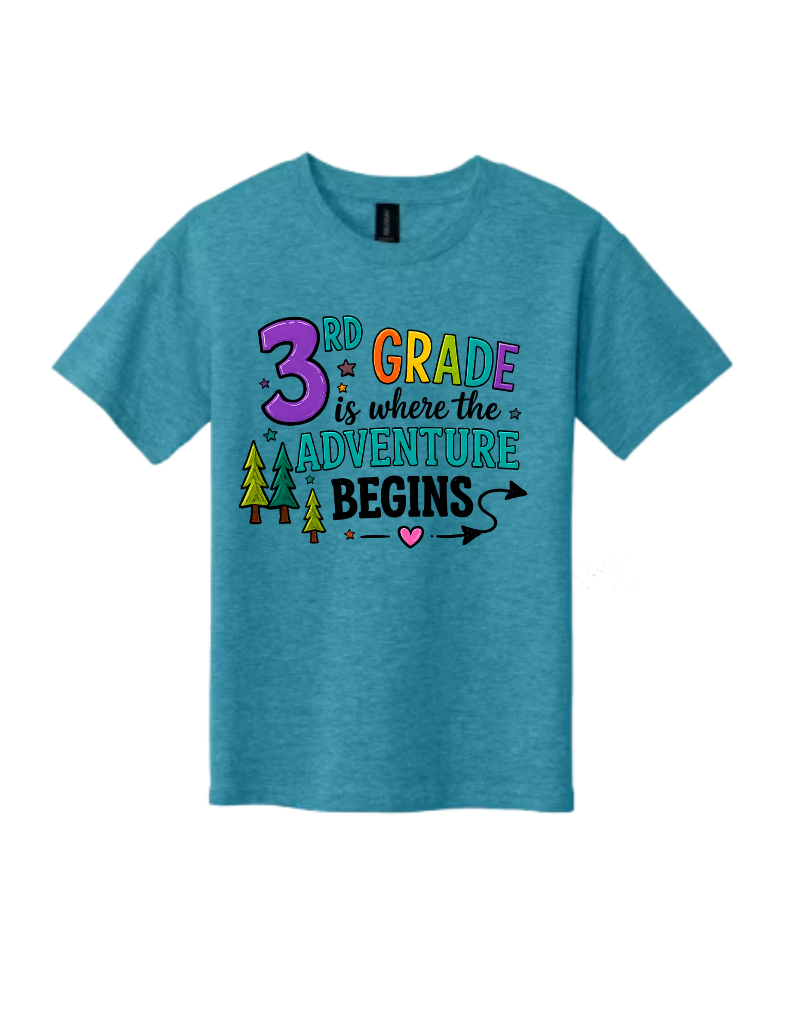 3rd Grade Is Where the Adventure Begins Youth T-Shirt