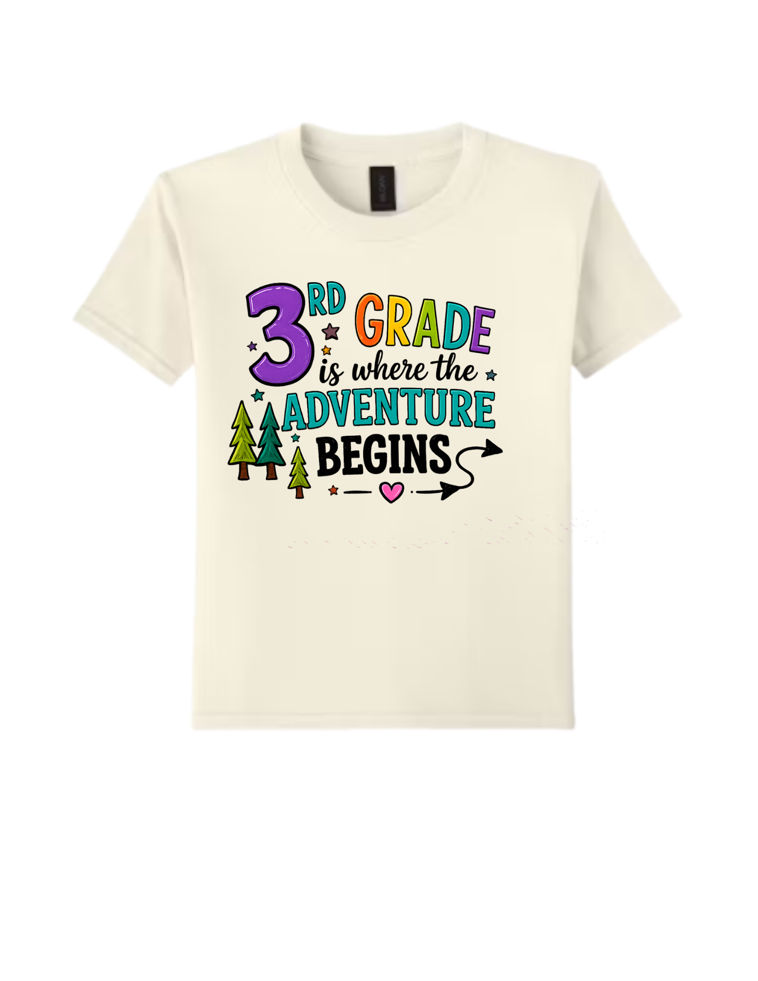 3rd Grade Is Where the Adventure Begins Youth T-Shirt