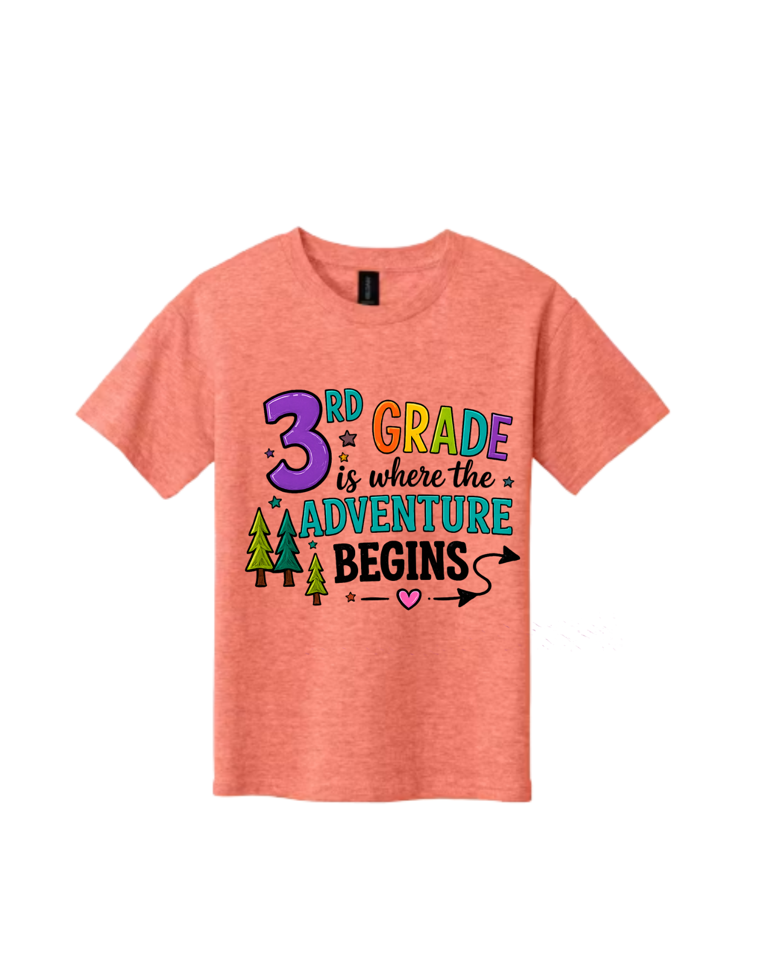 3rd Grade Is Where the Adventure Begins Youth T-Shirt