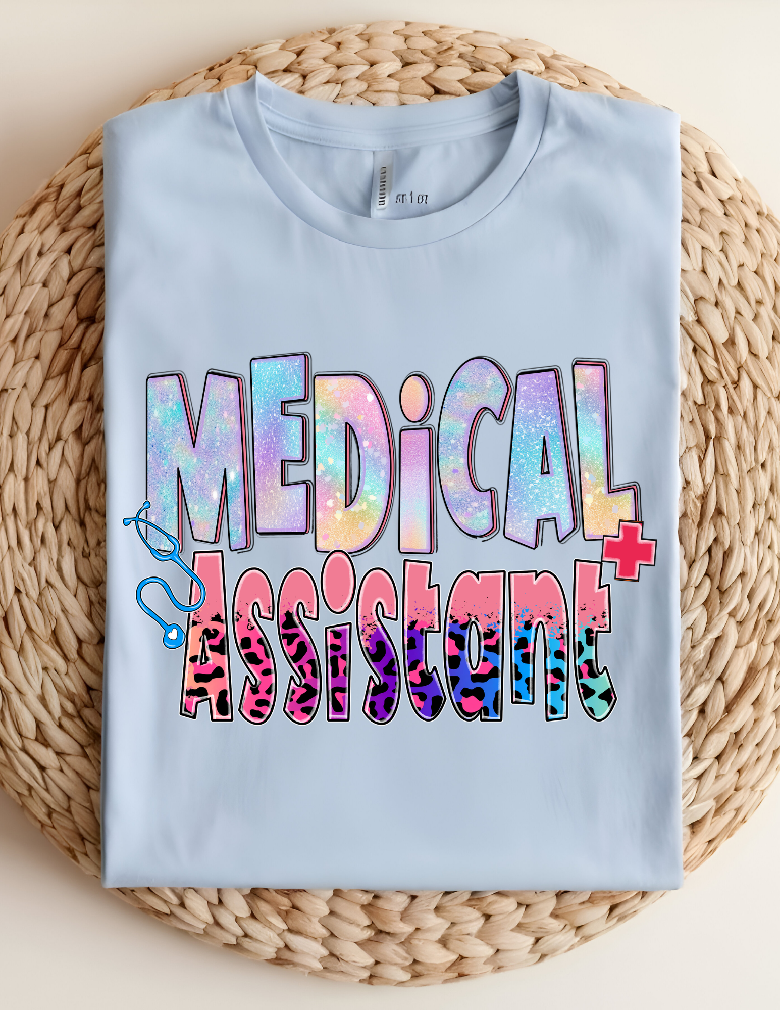 Medical Assistant Leopard Print Tee