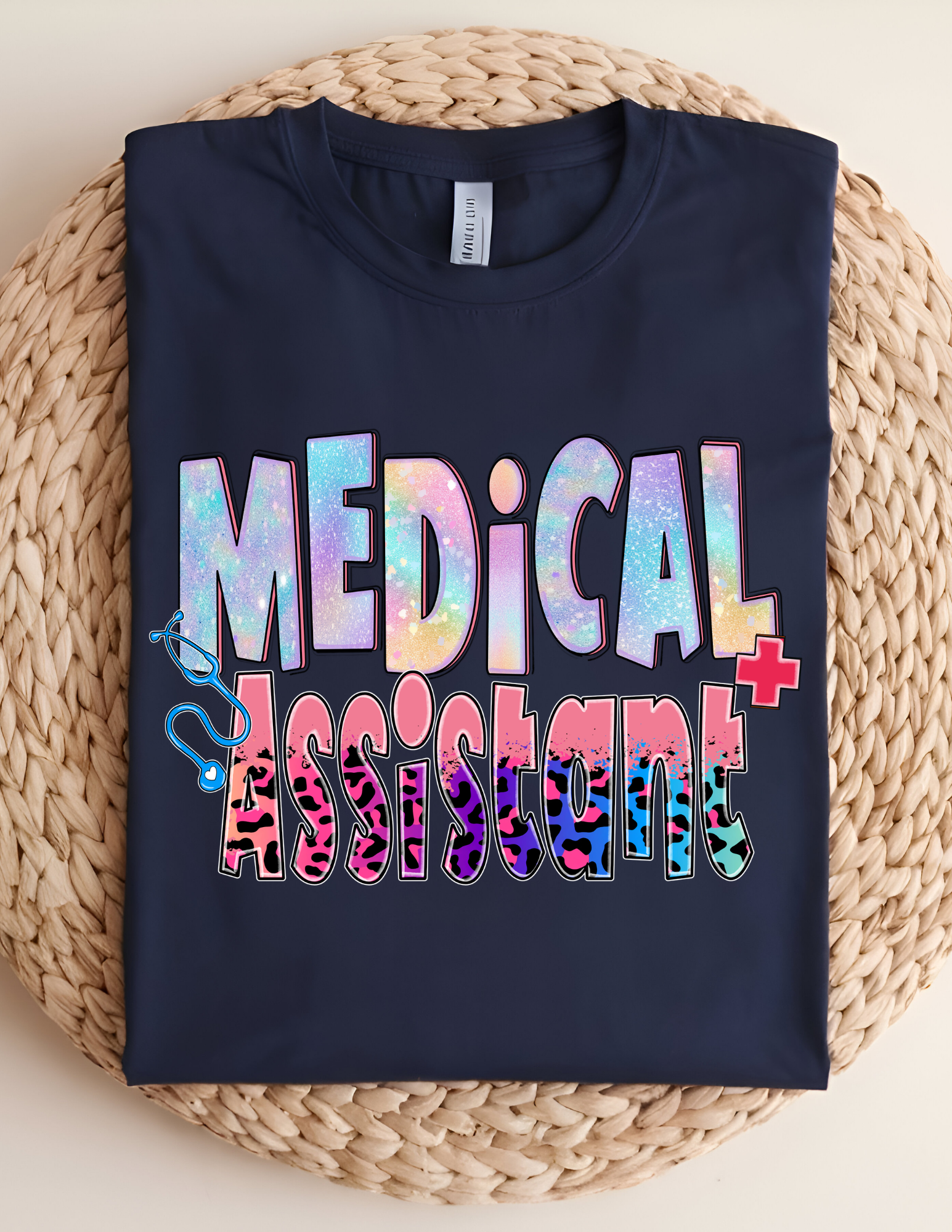 Medical Assistant Leopard Print Tee