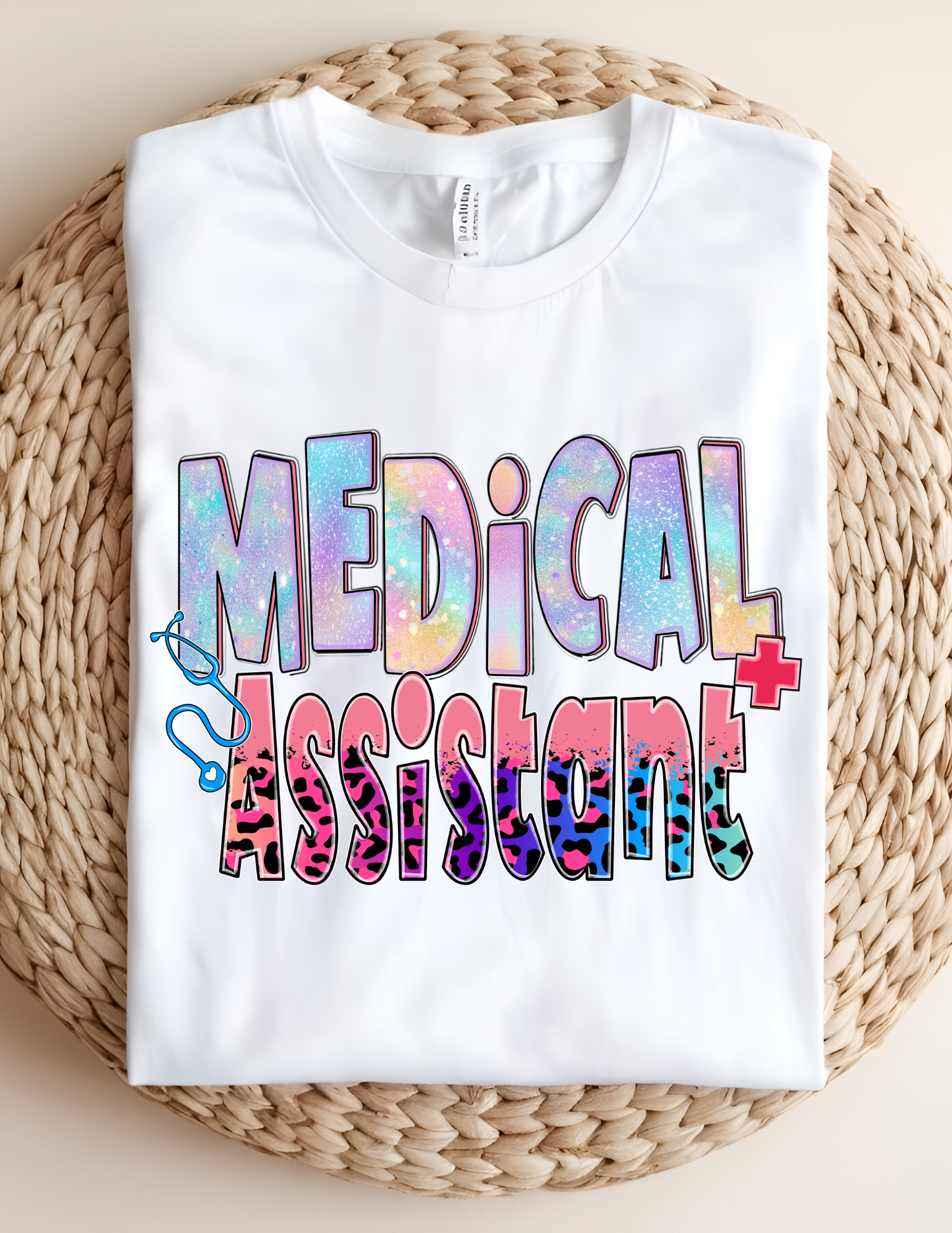 Medical Assistant Leopard Print Tee