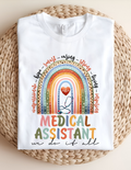 Rainbow Medical Assistant “We Do It All” Tee