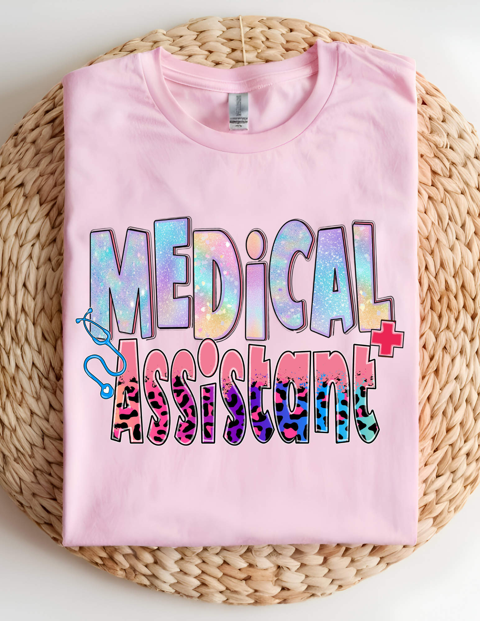Medical Assistant Leopard Print Tee