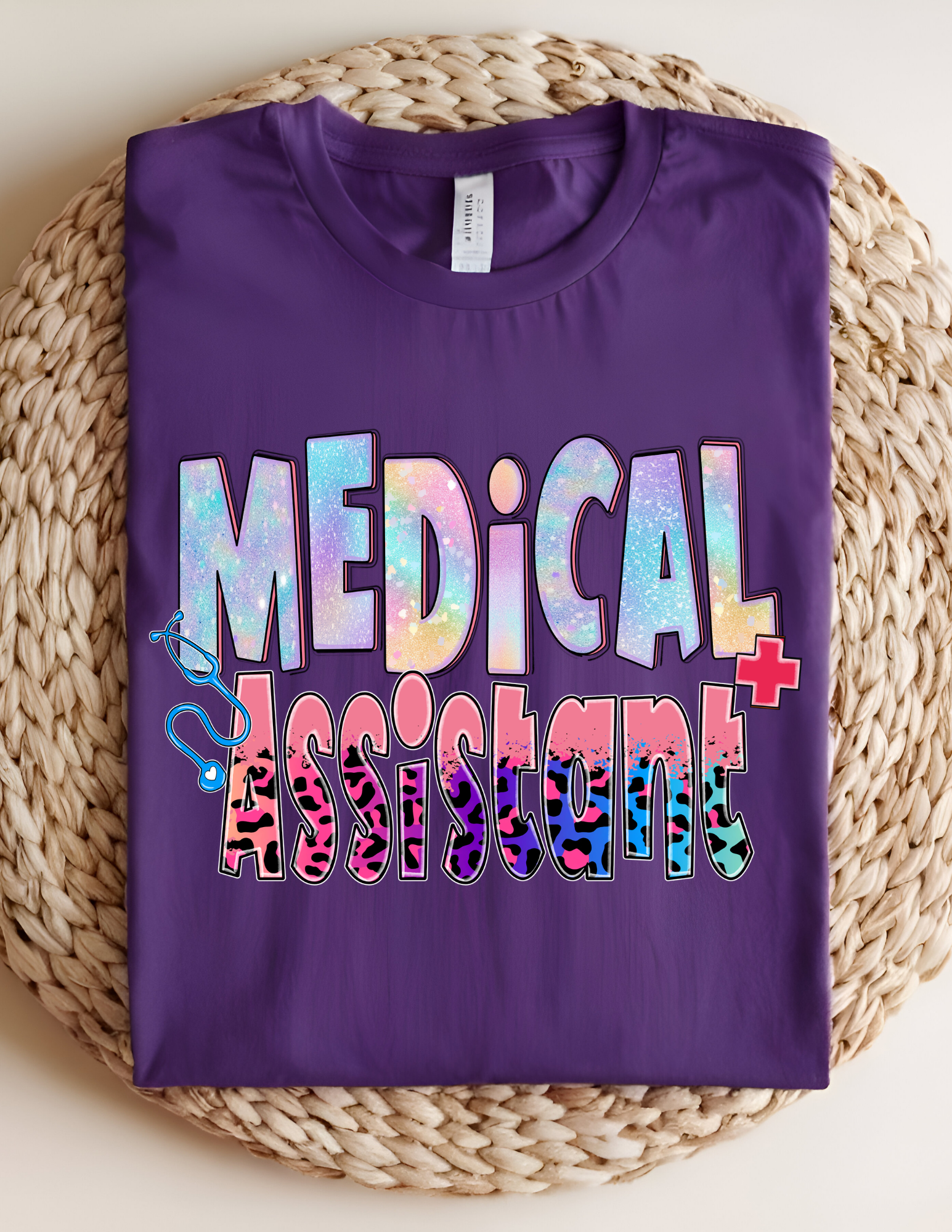 Medical Assistant Leopard Print Tee
