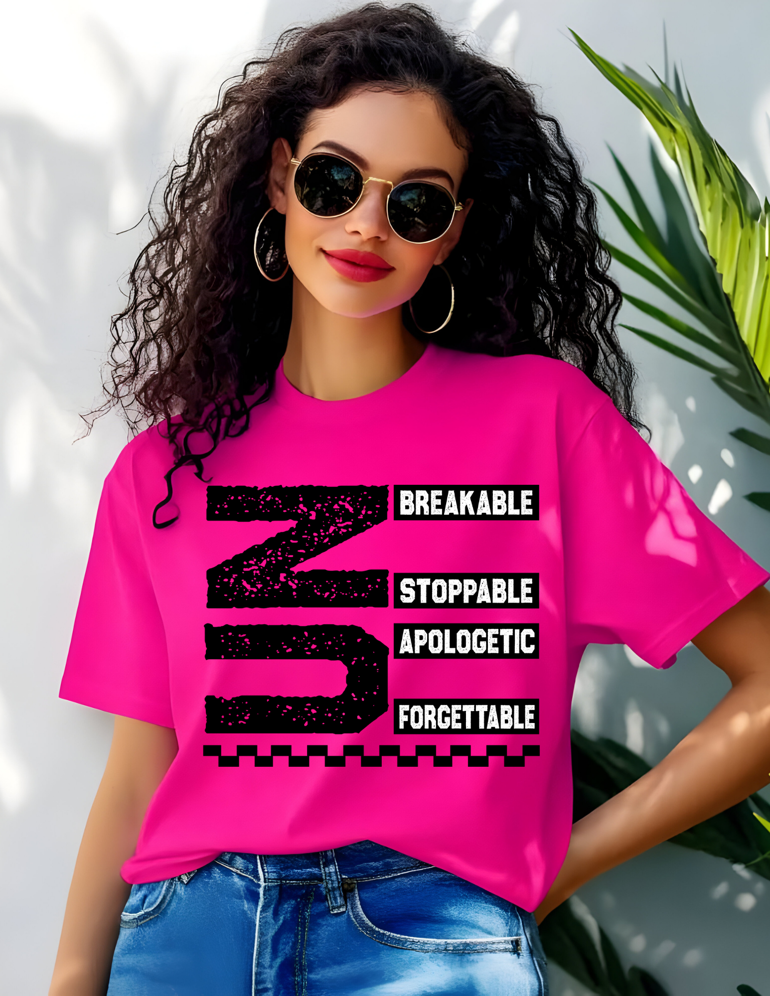 “Unbreakable & Unstoppable” Bold Statement Graphic Tee