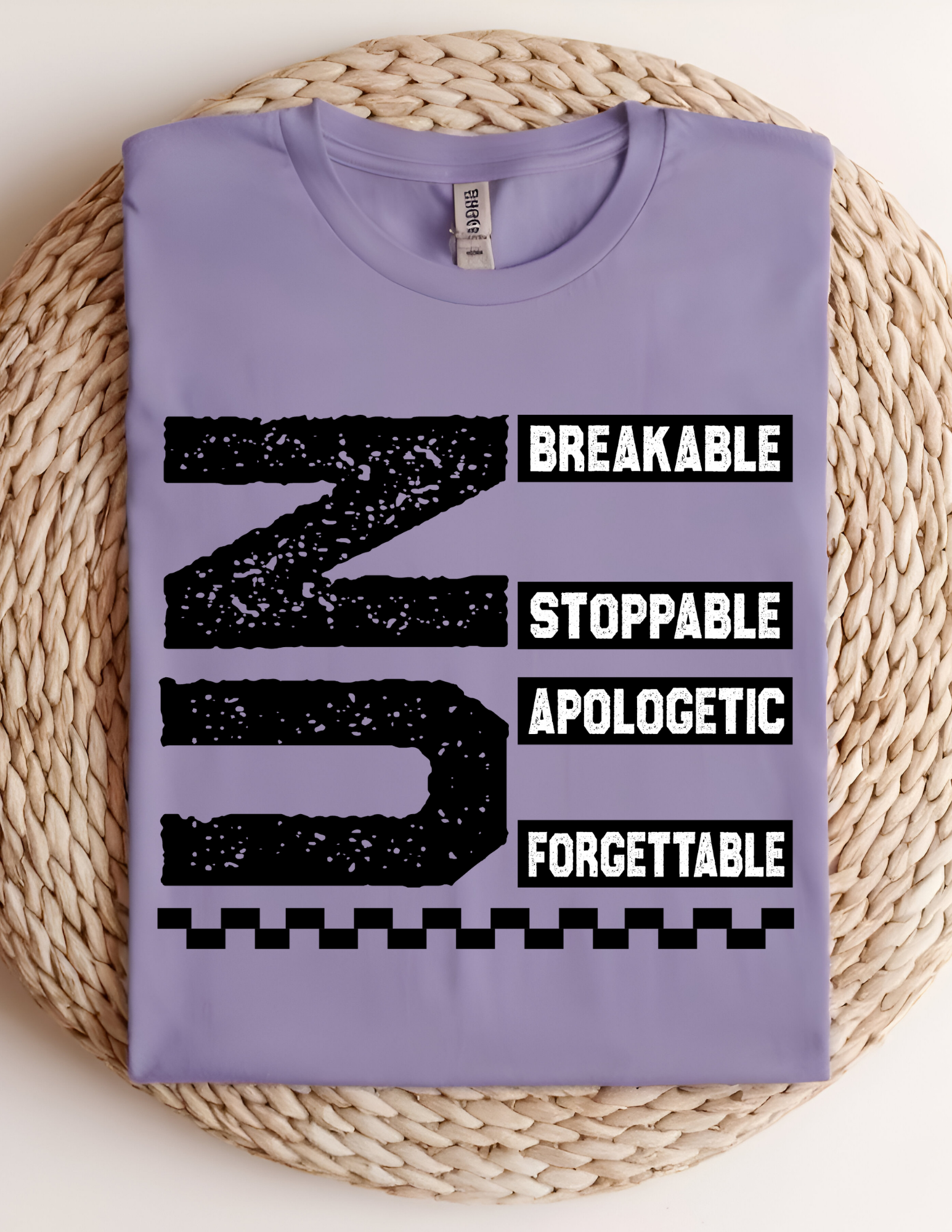 “Unbreakable & Unstoppable” Bold Statement Graphic Tee