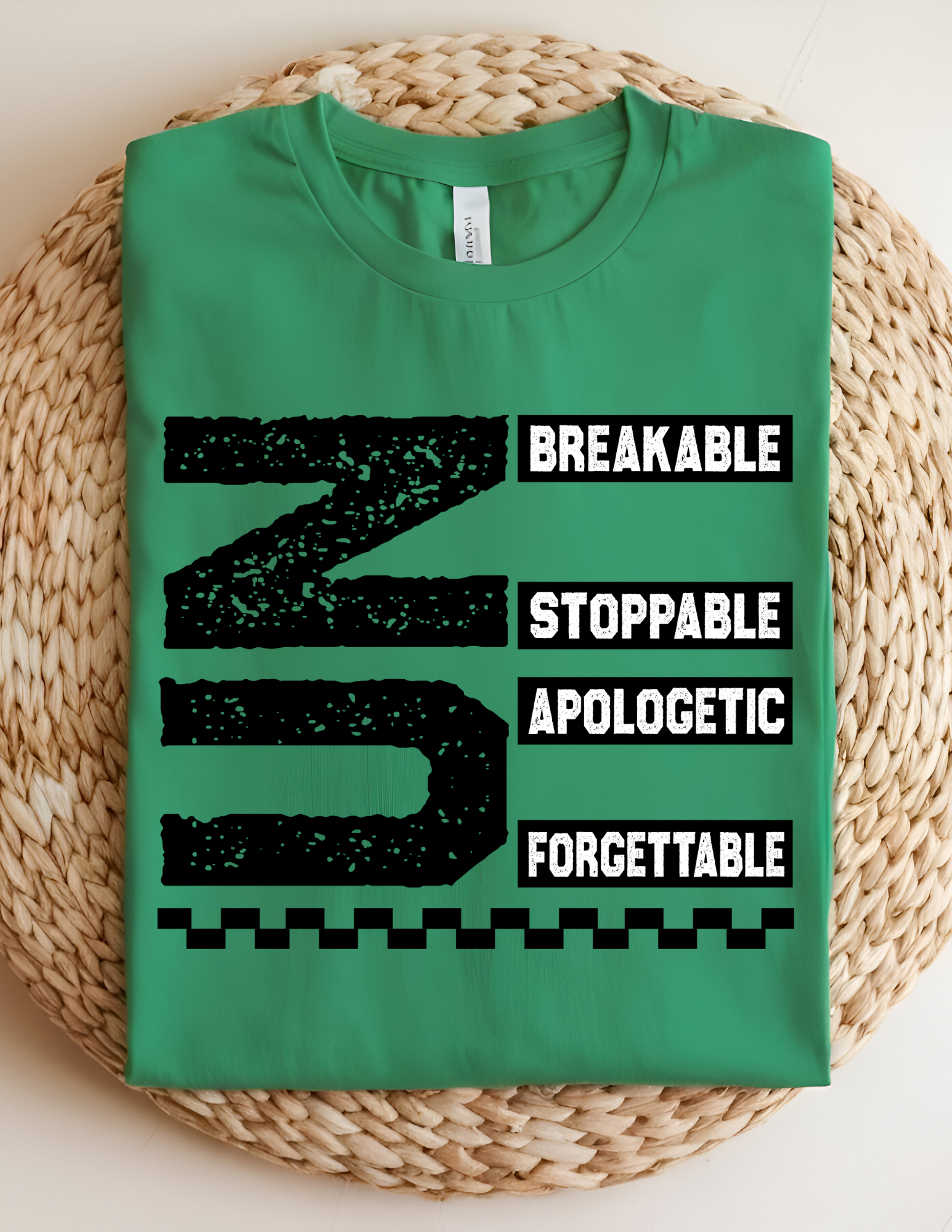 “Unbreakable & Unstoppable” Bold Statement Graphic Tee