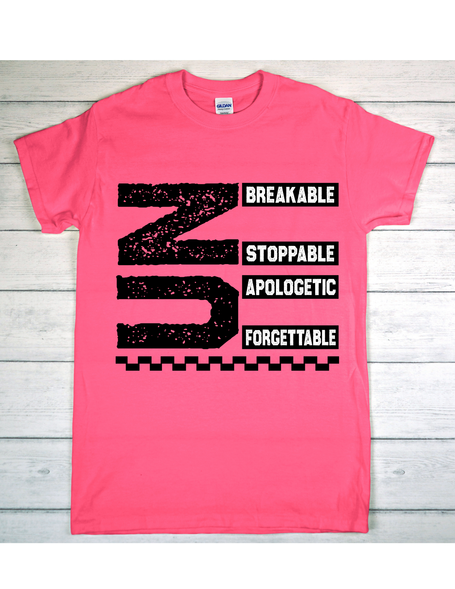 “Unbreakable & Unstoppable” Bold Statement Graphic Tee