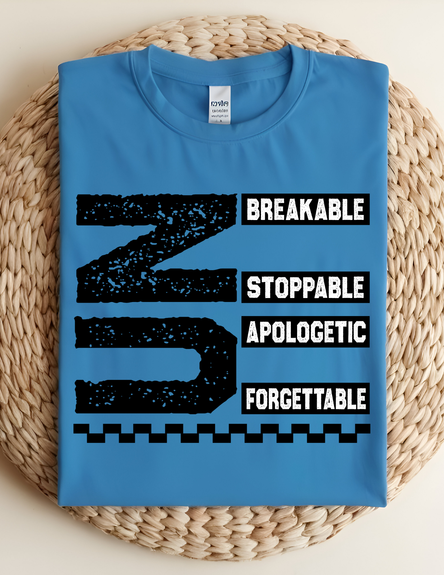 “Unbreakable & Unstoppable” Bold Statement Graphic Tee