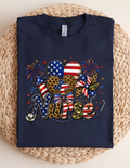 Patriotic Nurse – Stars, Stripes & Care Tee