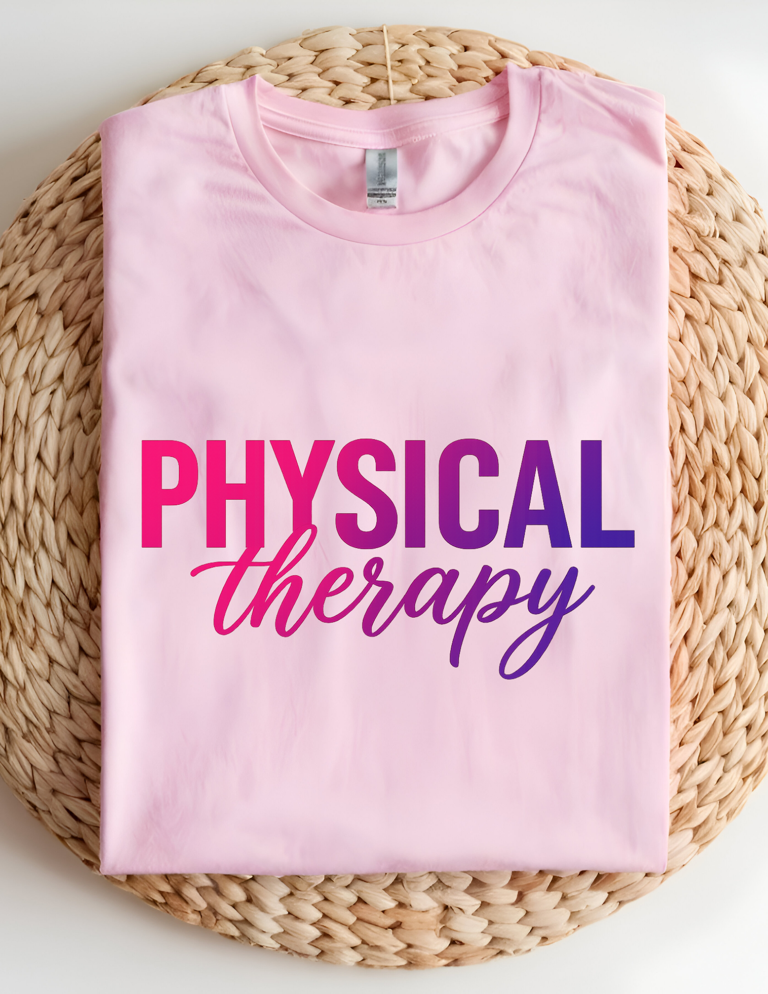 Physical Therapy Gradient Script Tee