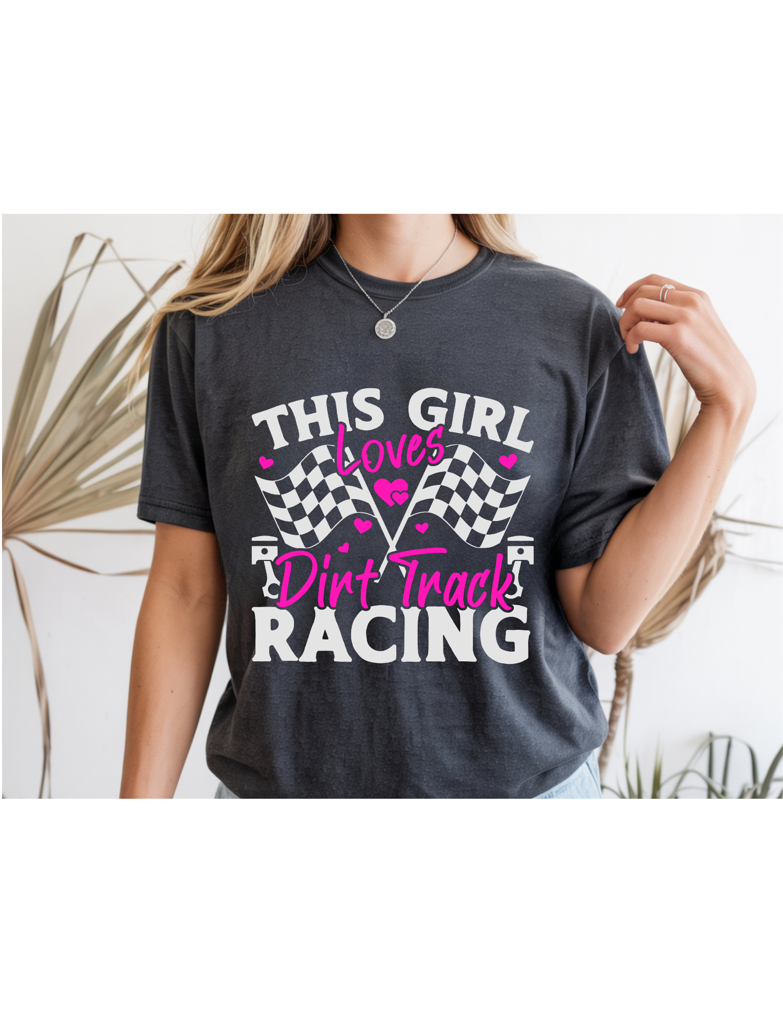 “This Girl Loves Dirt Track Racing” Tee 🏁💗