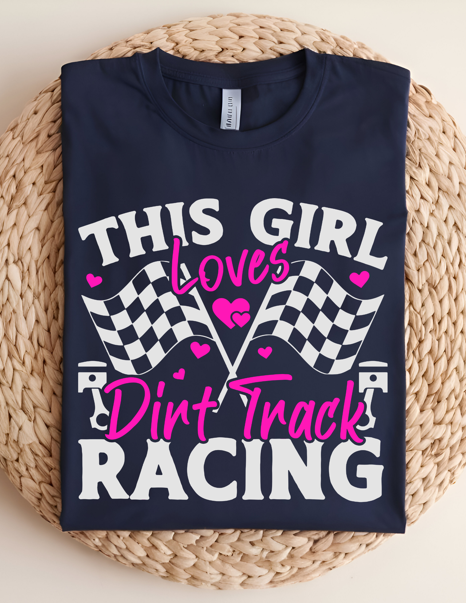 “This Girl Loves Dirt Track Racing” Tee 🏁💗