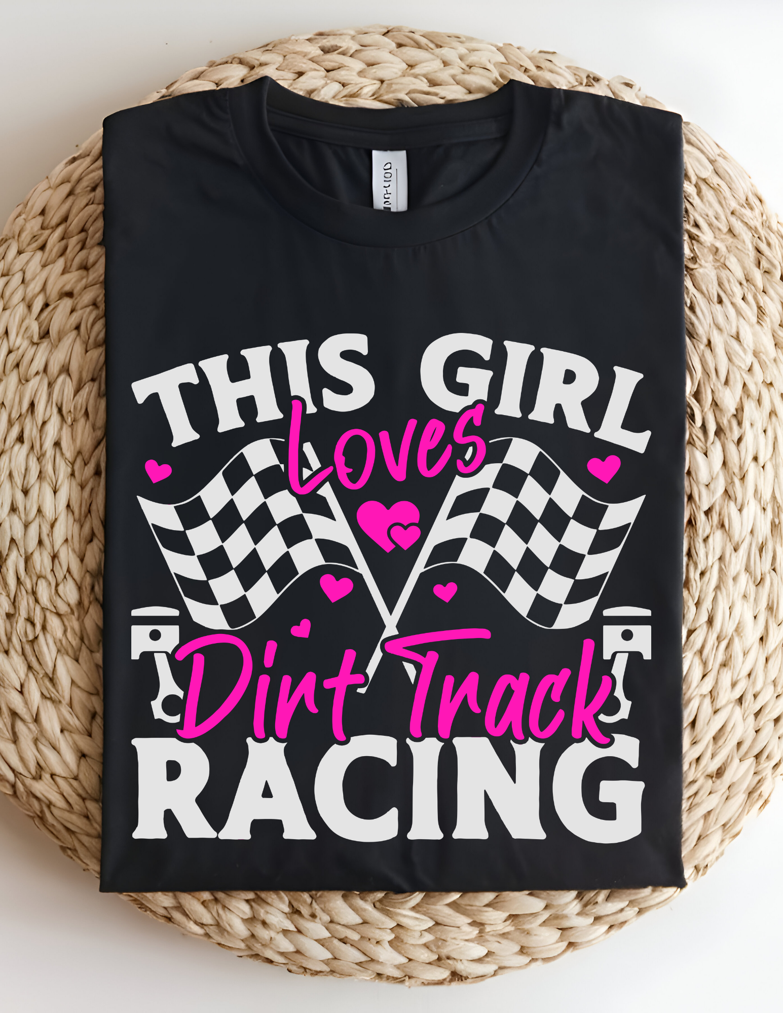 “This Girl Loves Dirt Track Racing” Tee 🏁💗