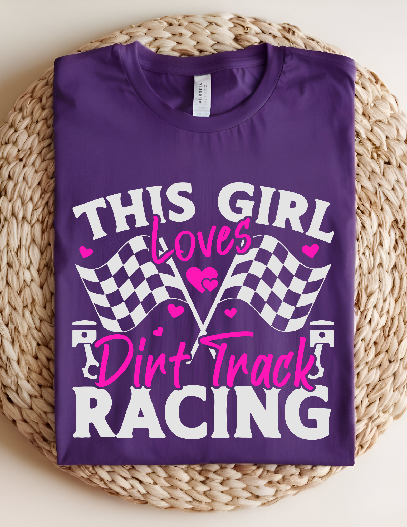 “This Girl Loves Dirt Track Racing” Tee 🏁💗