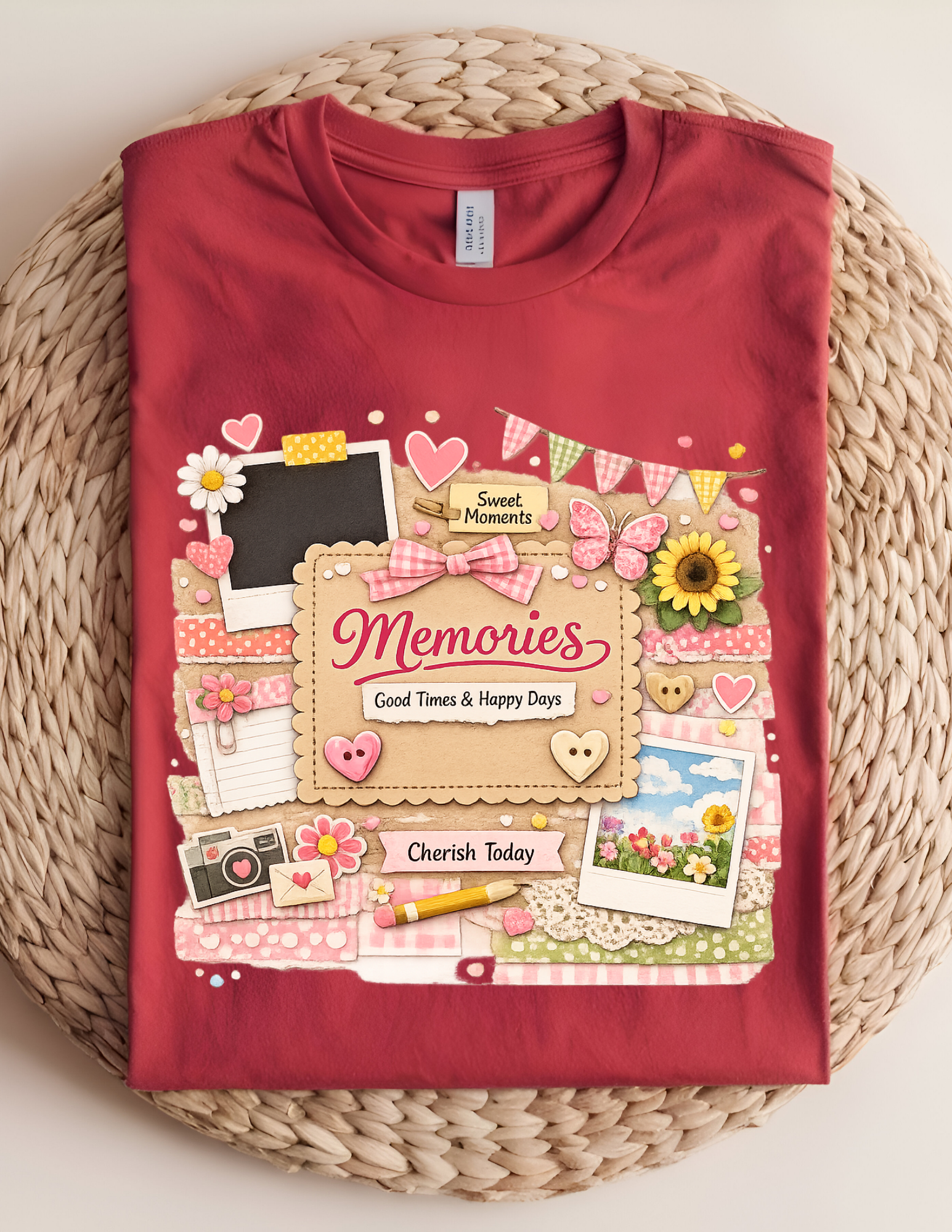 Memories Scrapbook Aesthetic Tee