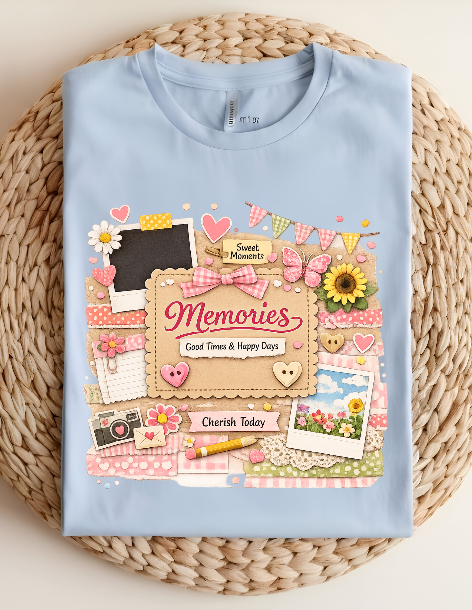Memories Scrapbook Aesthetic Tee
