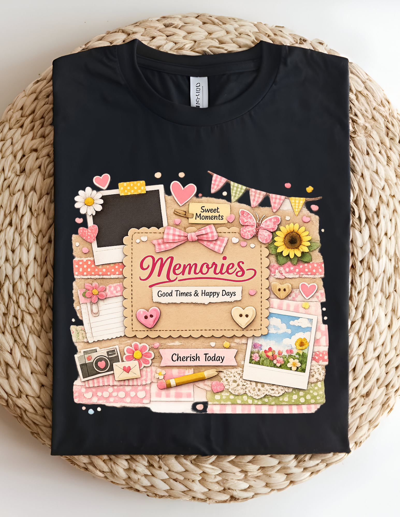 Memories Scrapbook Aesthetic Tee