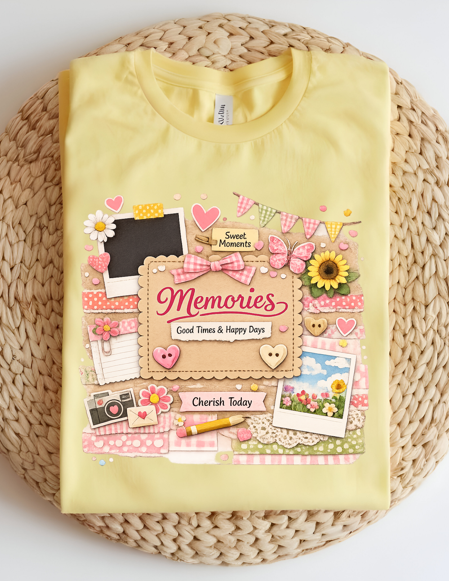 Memories Scrapbook Aesthetic Tee