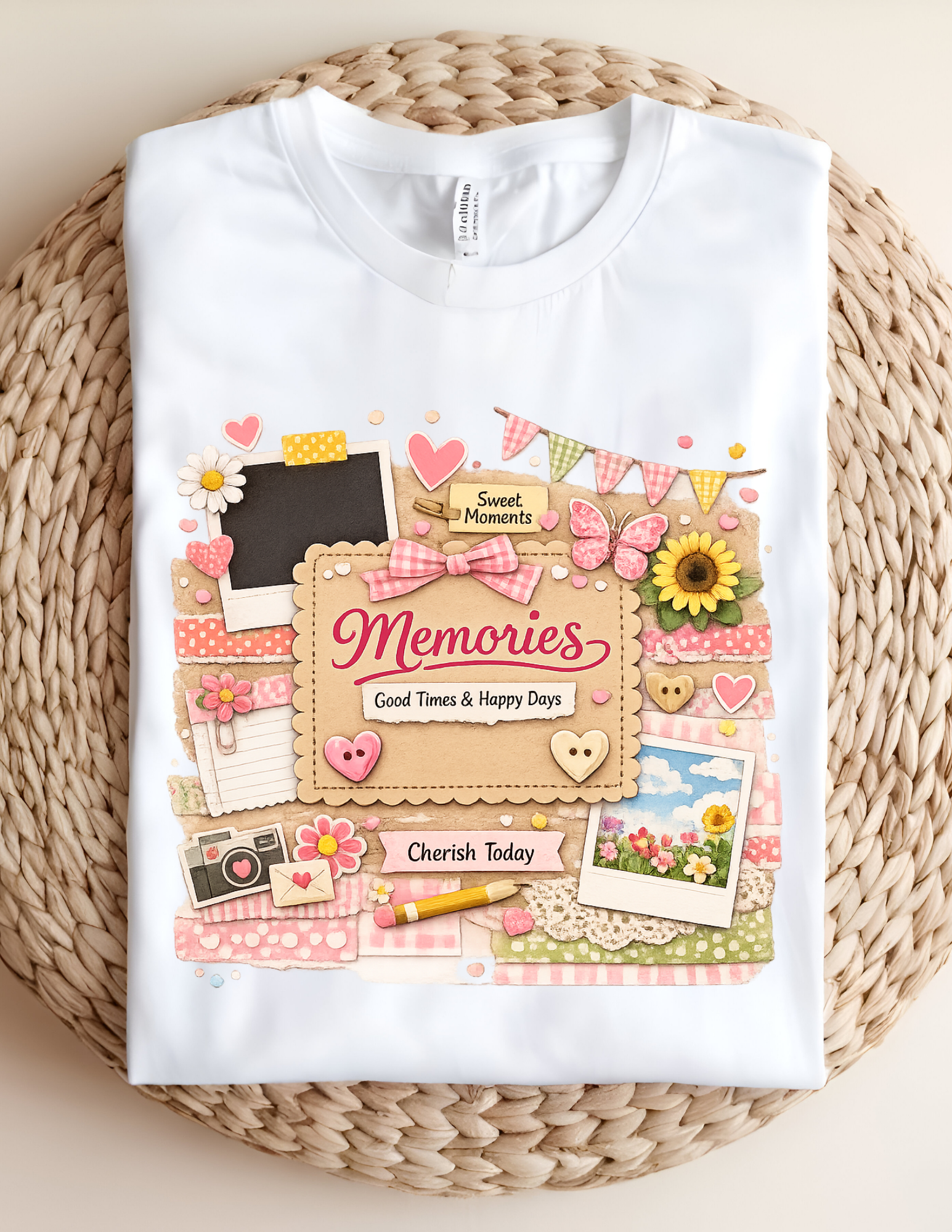 Memories Scrapbook Aesthetic Tee