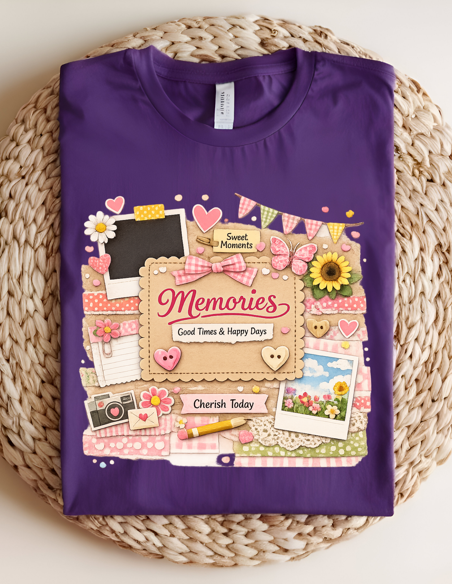 Memories Scrapbook Aesthetic Tee