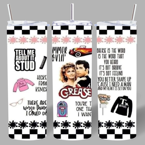 Vintage Movie Inspired 20oz Skinny Tumbler