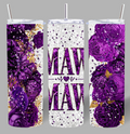 Maw Maw Purple Rose 20oz Skinny Tumbler