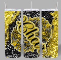 Cheer Mom Glitter Pom Tumbler