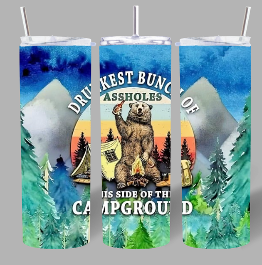 Drunkest Bunch of Assholes Camping Tumbler