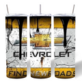 Chevrolet Inspired Grunge Drip Tumbler