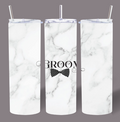 Groom Marble Wedding Tumbler