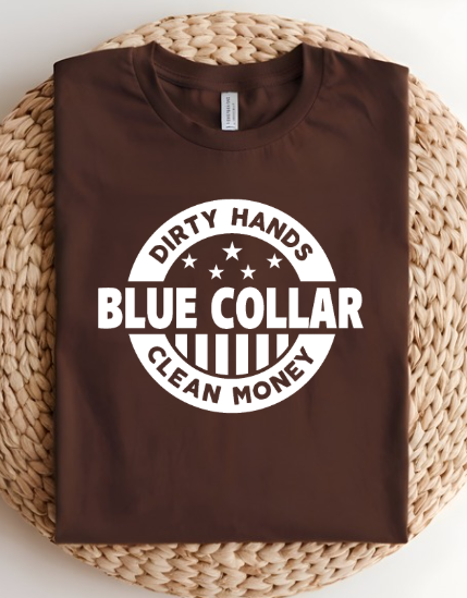 Dirty Hands Blue Collar Tee