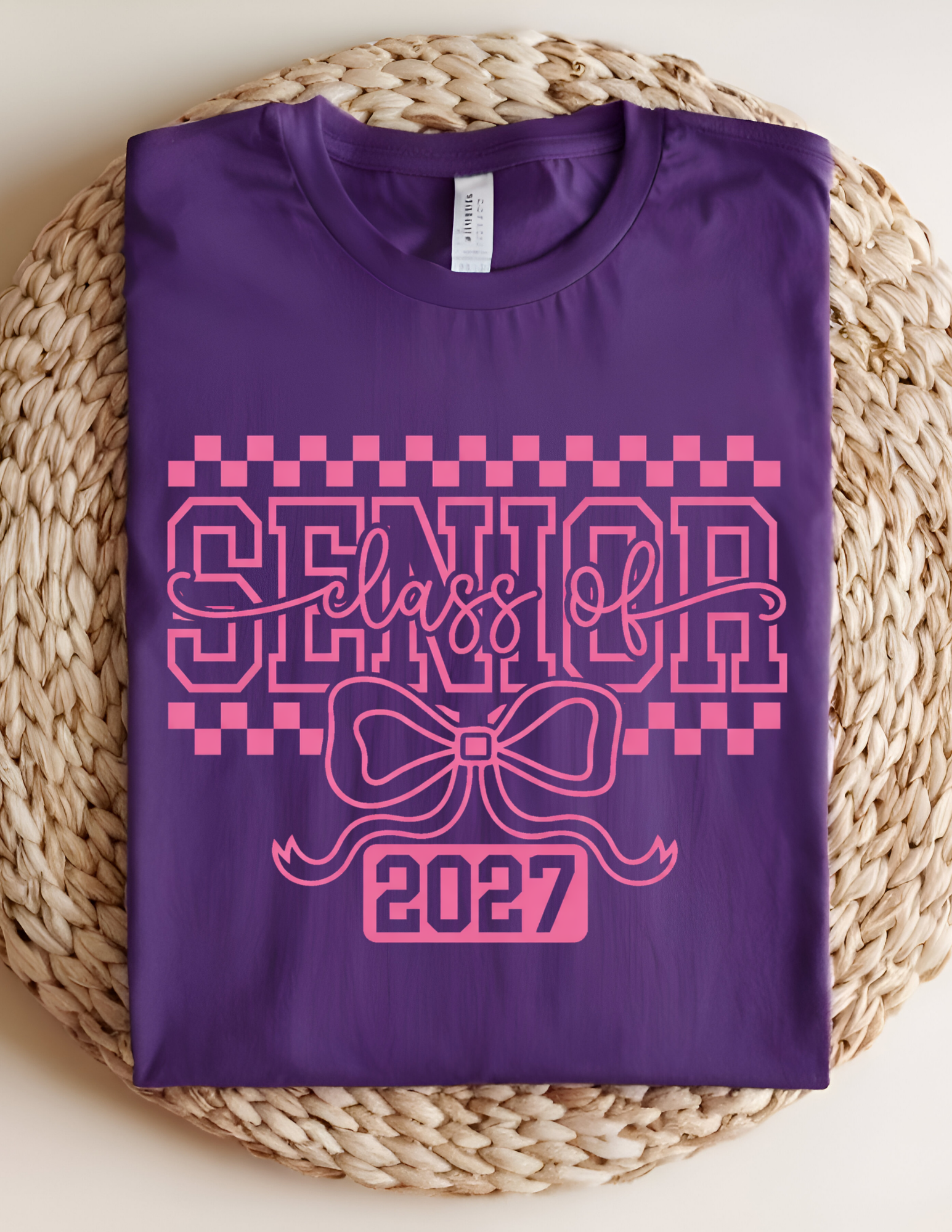 Senior Class of 2027 Bow Tee 💖🎓