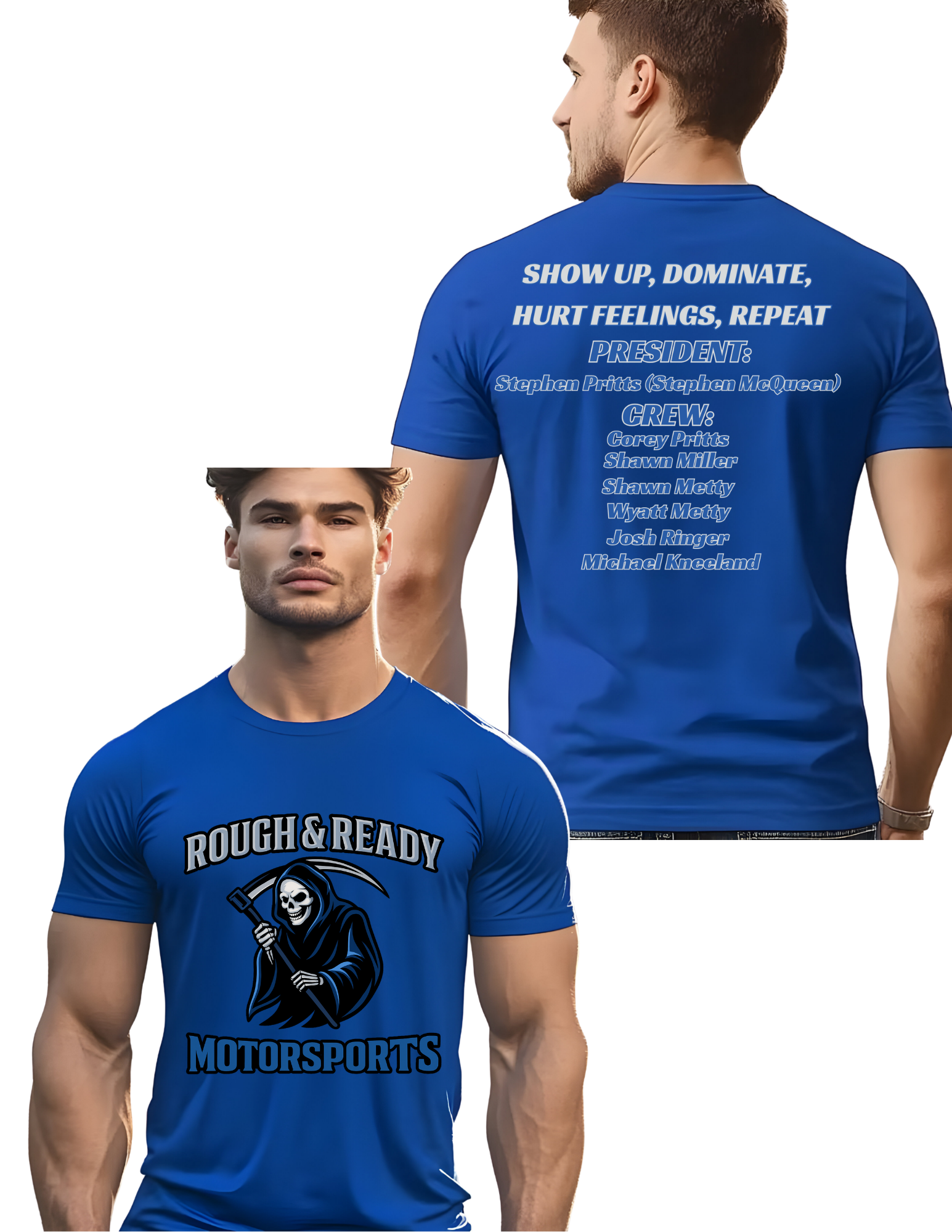 Rough & Ready Motorsports Tees – Stephen Pritts Collection 🏁🔥