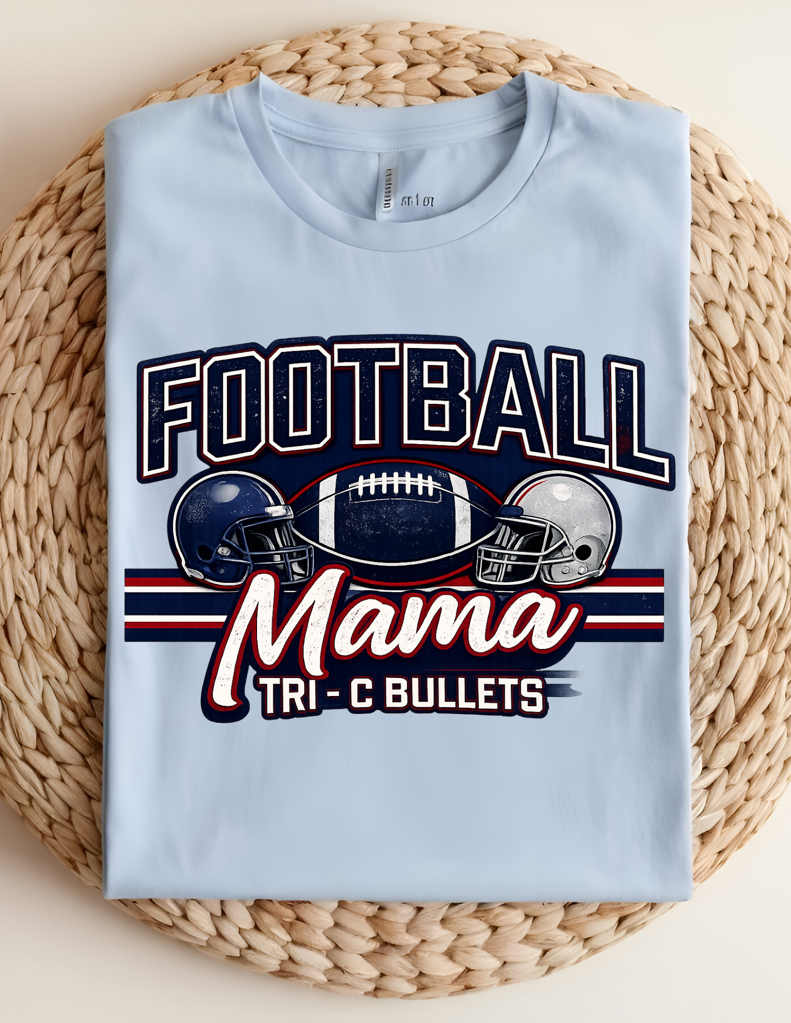 Tri-C Bullets Football Mama Tees
