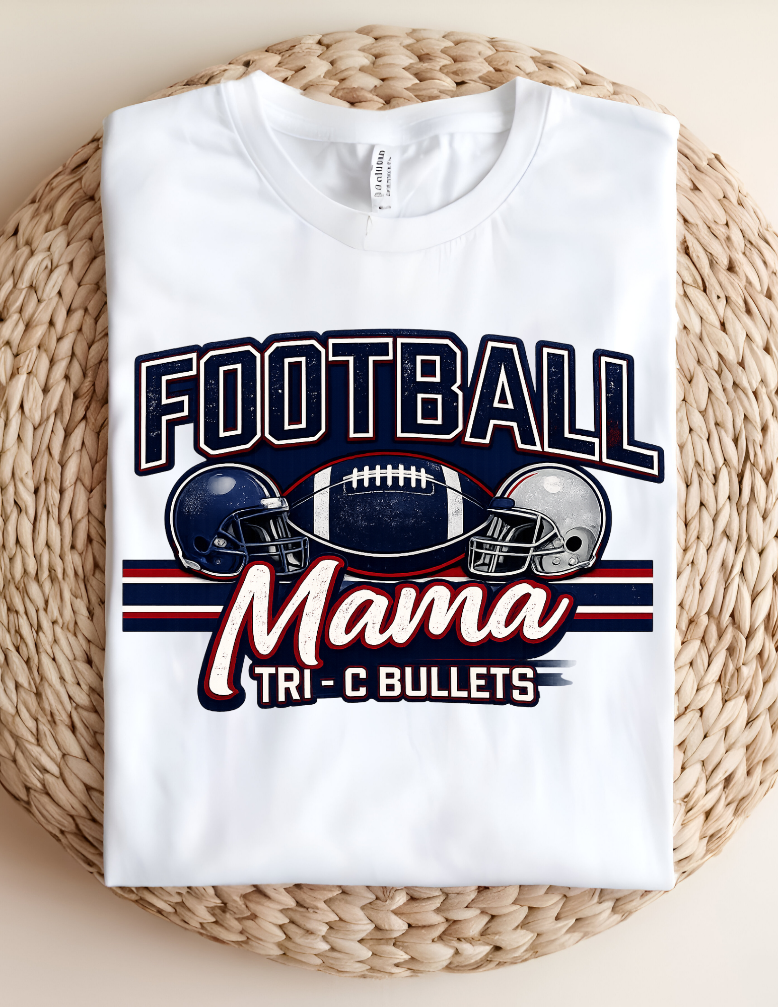 Tri-C Bullets Football Mama Tees
